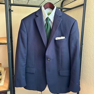 Hart Schaffner Marx 1887 Wool Hopsack Navy Blazer